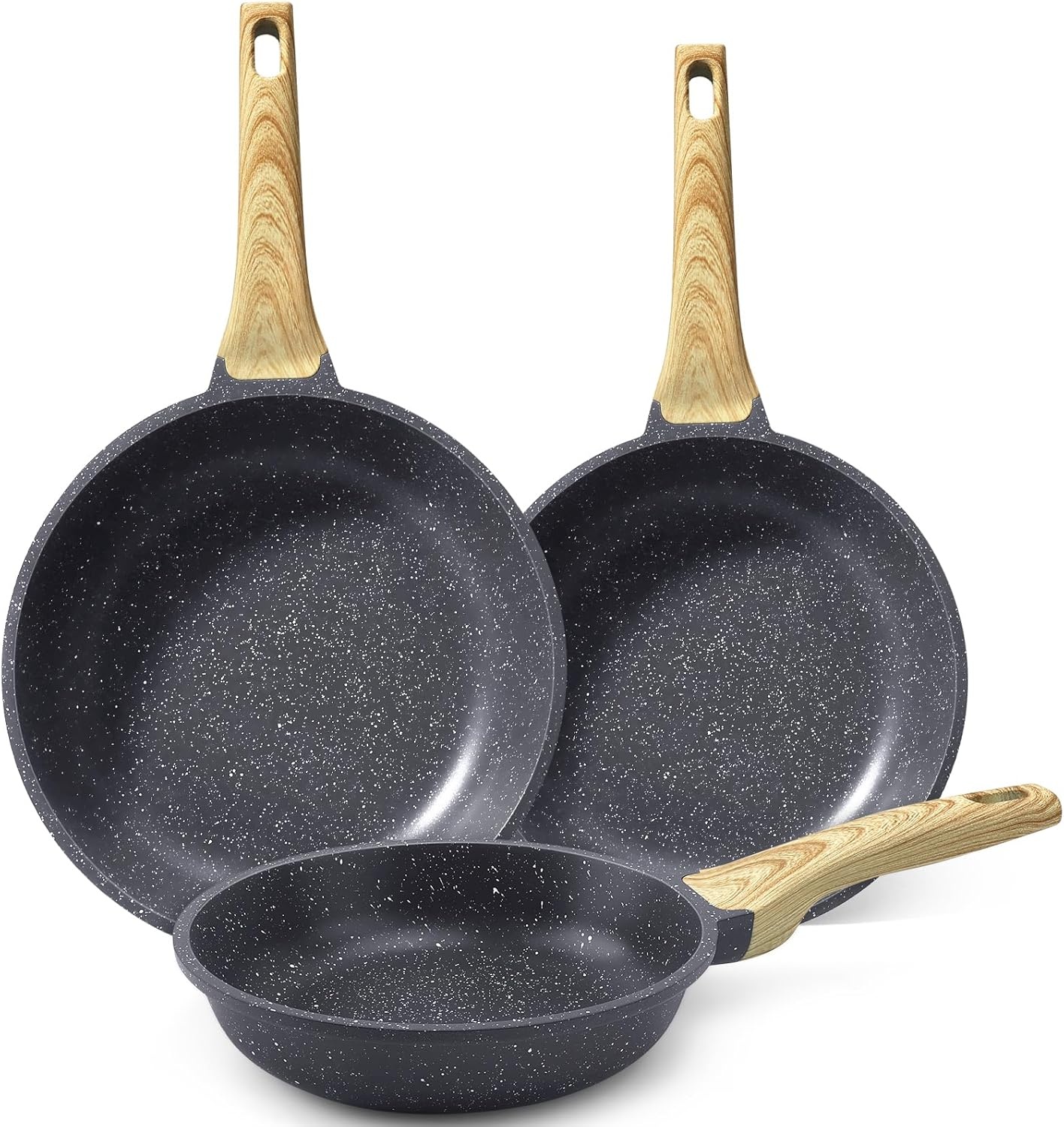 image:imageGiPP Ceramic Nonstick Frying Pan with Lid 12 Healthy NonToxic Non Stick Skillet Omelette Pans Induction Compatible Chef Pan PFAS amp PFOAFree Dishwasher Safe Stay Cool HandlesGray