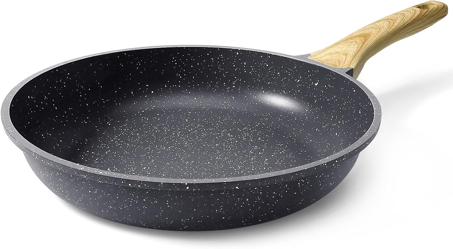 image:imageGiPP Ceramic Nonstick Frying Pan with Lid 12 Healthy NonToxic Non Stick Skillet Omelette Pans Induction Compatible Chef Pan PFAS amp PFOAFree Dishwasher Safe Stay Cool HandlesGray