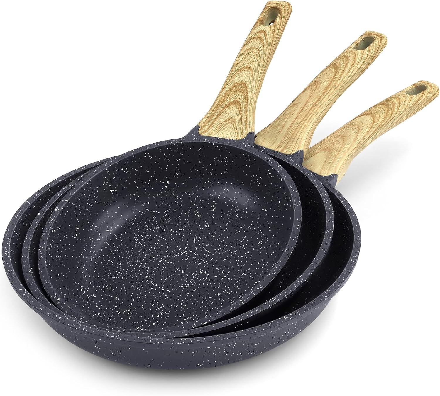 image:imageGiPP Ceramic Nonstick Frying Pan with Lid 12 Healthy NonToxic Non Stick Skillet Omelette Pans Induction Compatible Chef Pan PFAS amp PFOAFree Dishwasher Safe Stay Cool HandlesGray