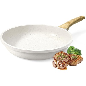 image:imageGiPP Ceramic Nonstick Frying Pan with Lid  12 Healthy NonToxic Non Stick Skillet Omelette Pans Induction Compatible Chef Pan PFAS amp PFOAFree Dishwasher Safe Stay Cool HandlesWhite